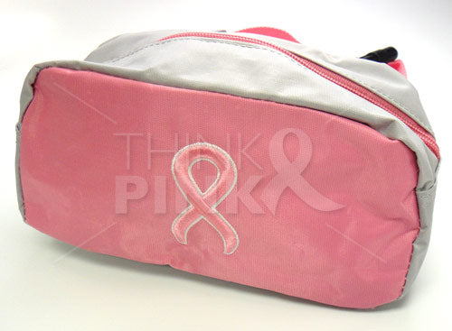 Embroidered Pink Ribbon Fanny Pack