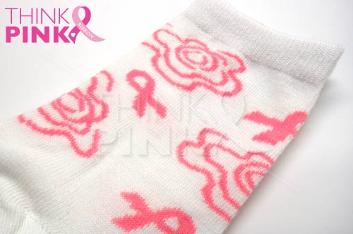 Breast Cancer Awareness 3 Pack Socks -Style 07