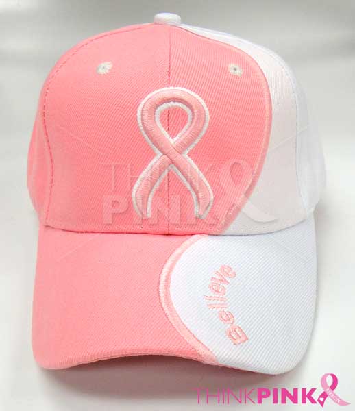 Pink Ribbon Believe Hat