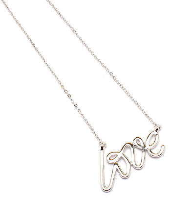 Love Silver Necklace