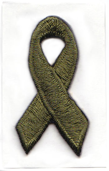 Olive Green Awareness Ribbon