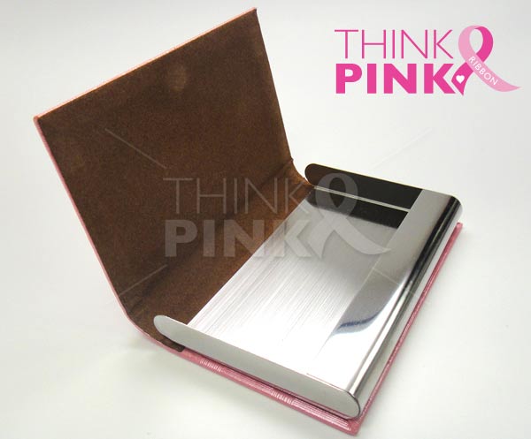 Pink Ribbon Business Card Holder