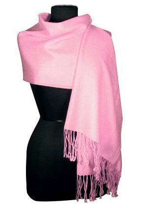 Pink Soft Cotton Pashmina-Shawl-Wrap Scarf