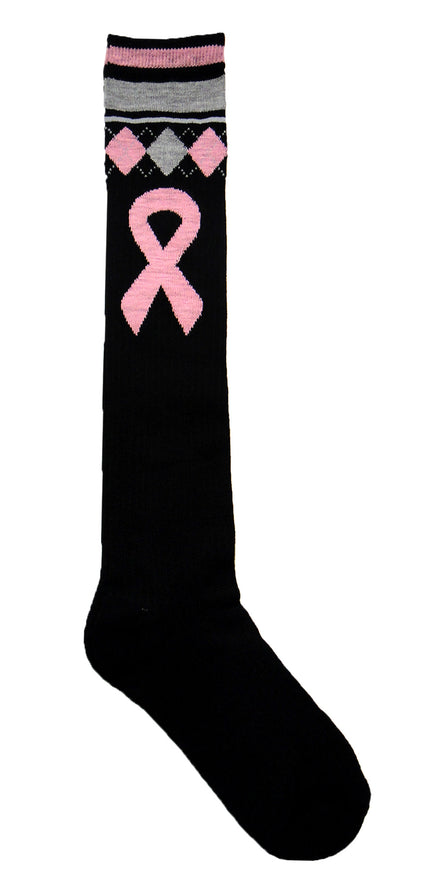 Breast Cancer Awareness Knee High Tube Socks -Style 03