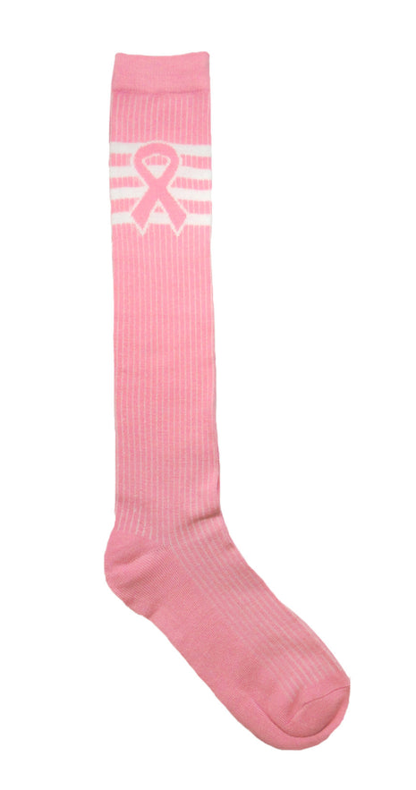 Breast Cancer Awareness Knee High Tube Socks -Style 05