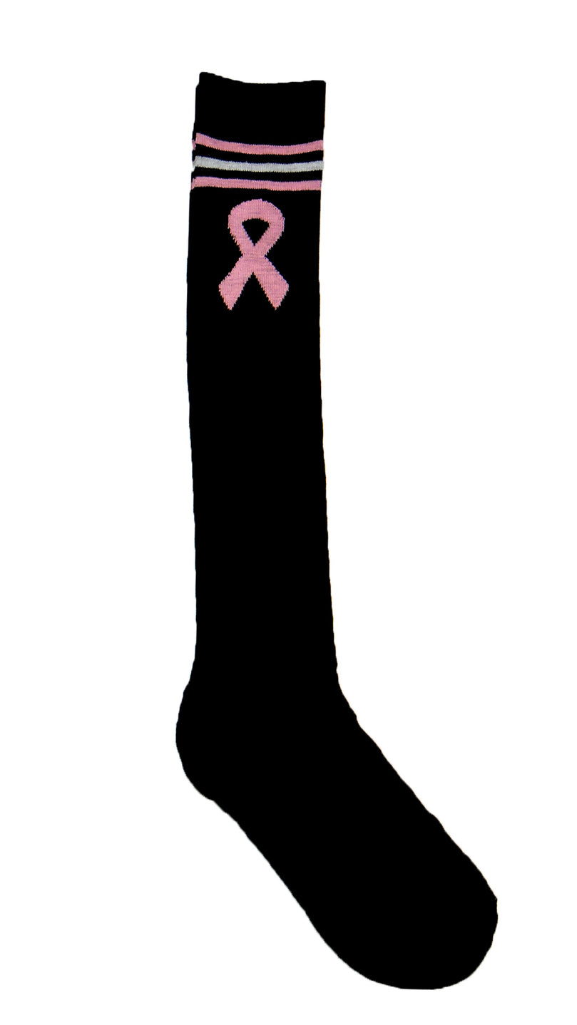 Breast Cancer Awareness Knee High Tube Socks -Style 02
