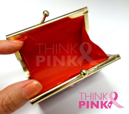 Pink Ribbon Pink Coin Purse