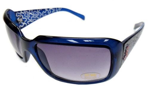 Pink Ribbon Sunglasses - Rectangular Blue