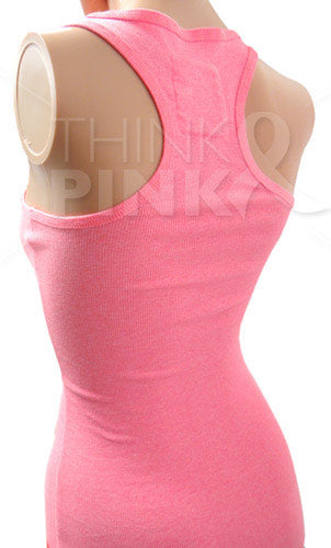 Keep Calm and Think Pink Tank Top -Neon Pink